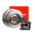 BREMBO BREMSENSET HINTEN BREMSSCHEIBEN Ø 240mm + BELÄGE FÜR FIAT TIPO ALFA 155