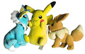 ⚪️🟢⚫️ 3xPokémon Kuscheltiere Pikachu Evoli Aquana Plüschfigur Stofftier Pokemon