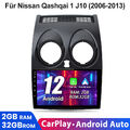 Android 12 GPS Navi Autoradio Für Nissan Qashqai J10 2006-2013 DSP DAB+ 2G+32G