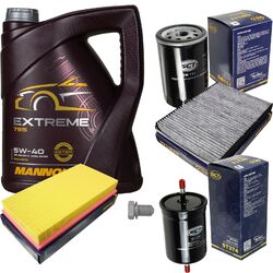 SCT Germany Inspektionspaket 5 L MANNOL Extreme 5W-40 für VW Audi Golf IV 1.6