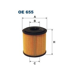 1x Ölfilter FILTRON OE 655 passend für MERCEDES-BENZ SMART