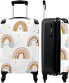 NoBoringSuitcases.com® Koffer, Regenbogen - 55x40x20 Handgepäck Trolly NEU OVP