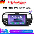 7" Android 13 Autoradio Carplay Für Fiat 500 2007-2015 GPS Navi WIFI BT DAB+ 64G