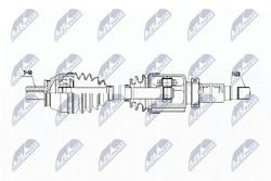 Antriebswelle NTY NPW-FR-086 für MONDEO FORD GALAXY MAX 4 BA7 2 WA6 Turnier TDCi