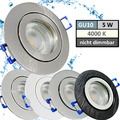 LED Bad Einbaustrahler Aqua 230V - 5W MCOB 400lm Deckenleuchte 4000K Neutralweiß