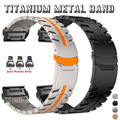 Quick Fit Titan Metall Armband für Garmin Fenix 8 7X 6X Pro 5X Plus 3HR Tactix 7