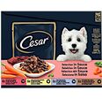 (EUR 6,14/kg)  CESAR Selektion in Sauce - 4 Sorten - 96 Beutel x 100g