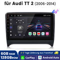 9''carplay 8kern Autoradio Für Audi TT2 2006-2014 Navi 4G GPS BT Android13 6+128