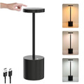 Akku Tisch Schreibtisch Lampe Wiederaufladbar Metall Touch Control Dimmbar Nacht