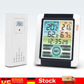 Funk Wetterstation mit Außensensor Hygrometer Thermometer Wecker Uhr Farbdisplay