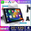 10.1 Zoll Android 12 Rotatable Autoradio 1DIN mit GPS Navi WiFi Carplay +Kamera