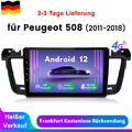 Für Peugeot 508 2011-2018 Carplay 4+64GB 9" Android12 Autoradio GPS Navi WIFI BT