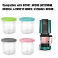 4er Set Für Ninja Dessert-Behälter Becher mit Deckel Creami Eismaschine NC300EU