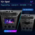 GPS NAVI Android 13 Für Opel Astra H Corsa Vectra CD DAB+ Autoradio 64G Carplay