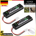 1/2PCS 7,2V 5000mAh NI-MH Akku mit Tamiya-2P Stecker für RC Auto Boot Ersatzakku