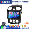 4+64G Für VW Beetle 2001-2010 Android13 Autoradio CarPlay Kam+ GPS Nav WIFI 2Din