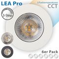 6x LED Einbaustrahler LEA 7W Spot ultra-flach warmweiß neutralweiß kaltweiß