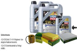 MANN Inspektionspaket 11 L LIQUI MOLY Special Tec F 5W-30 für Ford Transit