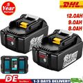 2X 18V 9Ah 12Ah Akku Für Makita BL1850 BL1830 LXT BL1860 Led Anzeige /Ladegerät