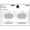1x ORIGINAL® Delphi LP3711 Bremsbelagsatz, Scheibenbremse Vorne, exkl.