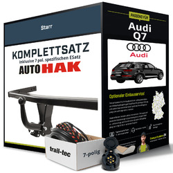 Anhängerkupplung starr für AUDI Q7 +E-Satz AHKExklusiv für unsere Kunden: Montage ab 449,- Euro