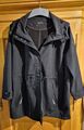 Damen Softshelljacke/Outdoorjacke mit Kapuze und Leuchtpunkten, schwarz Gr.50