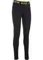 Neu Funktions-Leggings mit Mesheinsatz knöchelfrei Gr. 52/54 Schwarz Yoga-Hose