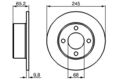 2x BOSCH Bremsscheibe 0 986 478 073 für AUDI