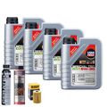 Motoröl 5W30 LIQUI MOLY Special Tec Dx1 4L+HENGST Ölfilter +Spülung +Cera Tec