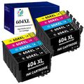 10x Patronen für Epson 604XL XP 2200 3205 2205 3200 4200 4205 WF 2930 2910 XXL