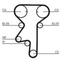 Wasserpumpe + Zahnriemensatz Continental CTAM CT975WP2 für OPEL SAAB