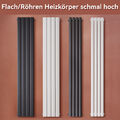 Design Heizkörper Röhren Flach Paneelheizkörper Vertikal schmal hoch 30 cm breit