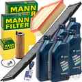 MANN FILTER INSPEKTIONSPAKET+5x1L BMW 0W30 passend für BMW 1er E81 3er E90 X1