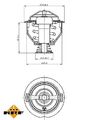 NRF 725209 THERMOSTAT, KÜHLMITTEL FÜR AUDI SEAT SKODA VW