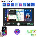 Doppel 2DIN 6.8'' Wireless Apple Carplay Autoradio Android Auto USB Bluetooth BT