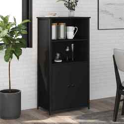 Homgoday Highboard Mehrzweckschrank Sideboard mit Stauraum Standschrank R3A4