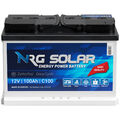 NRG SOLAR 100Ah 12V Wohnmobil Versorgung Boot Schiff Caravan Solar Batterie