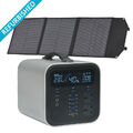 CTOLITY 100W Solarpanel mit 600W Powerstation Tragbare Solargenerator Camping