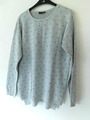 Pullover mit Silberstickerei grau Gr. 42 / 44 - TOP !!!