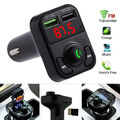 Dual USB Bluetooth Ladegerät KFZ Adapter FM Transmitter Auto Radio MP3 Player