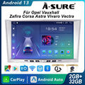 DAB+ 2+32G Android 13 CarPlay Autoradio GPS Für Opel Zafira Corsa Astra Vivaro