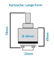 Armatur Keramik Kartusche Ersatzkartusche Steuereinheit Ventil Spültisch 40mm