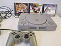 Original Sony Play Station 1 One PS1 Grau Konsole X3 Spiele & Controller Funktioniert