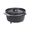 El Fuego Feuertopf Dutch Oven Set 5,50 L Schmortopf Grill Topf Gusseisen Bräter