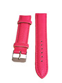 Wechsel Uhrenarmband Kunst Leder pink genarbt Ziernaht Ton in Ton 20 mm NEU