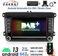 Für VW Golf 5 6 Polo 6R Touran Tiguan DAB+ Android Autoradio Carplay GPS 2+64GB