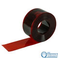 PVC Streifenvorhang PVC Lamellen rot-transparent Meterware als Zuschnitt