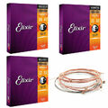 NEW Elixir 11002 11027 16052 11052 Nanoweb Acoustic Guitar Strings Light