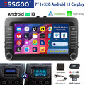 DAB+ Autoradio Carpaly Android 13 BT Nav KAM Für VW GOLF 5 6 Passat Touran Caddy