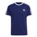 adidas ORIGINALS HERREN ACOLOR KLASSISCH 3-STREIFEN T-SHIRT T-SHIRT MARINEBLAU WEISS RETRO OG